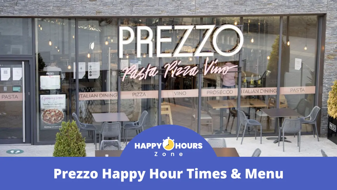 Prezzo Happy Hour Times & Menu